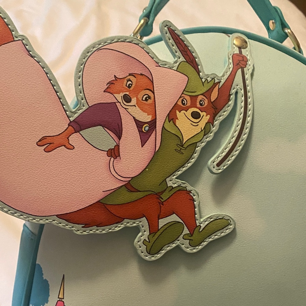 NWTs Loungefly Robin Hood and Maid Marian Backpack - Picture 2 of 4
